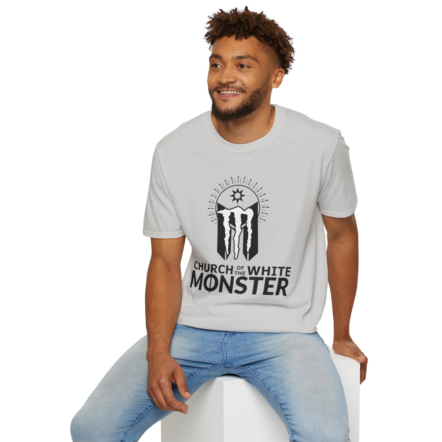 "Church of the White Monster" Unisex Softstyle T-Shirt