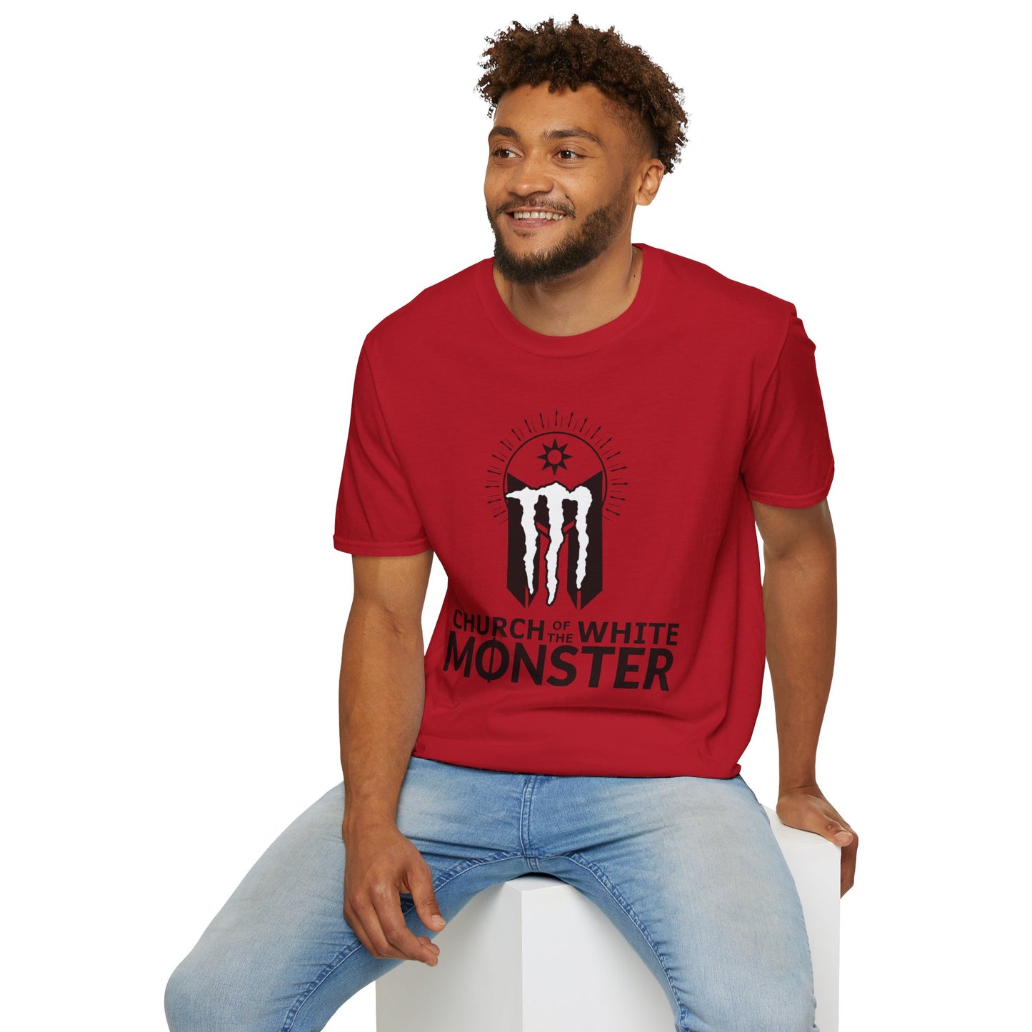 "Church of the White Monster" Unisex Softstyle T-Shirt