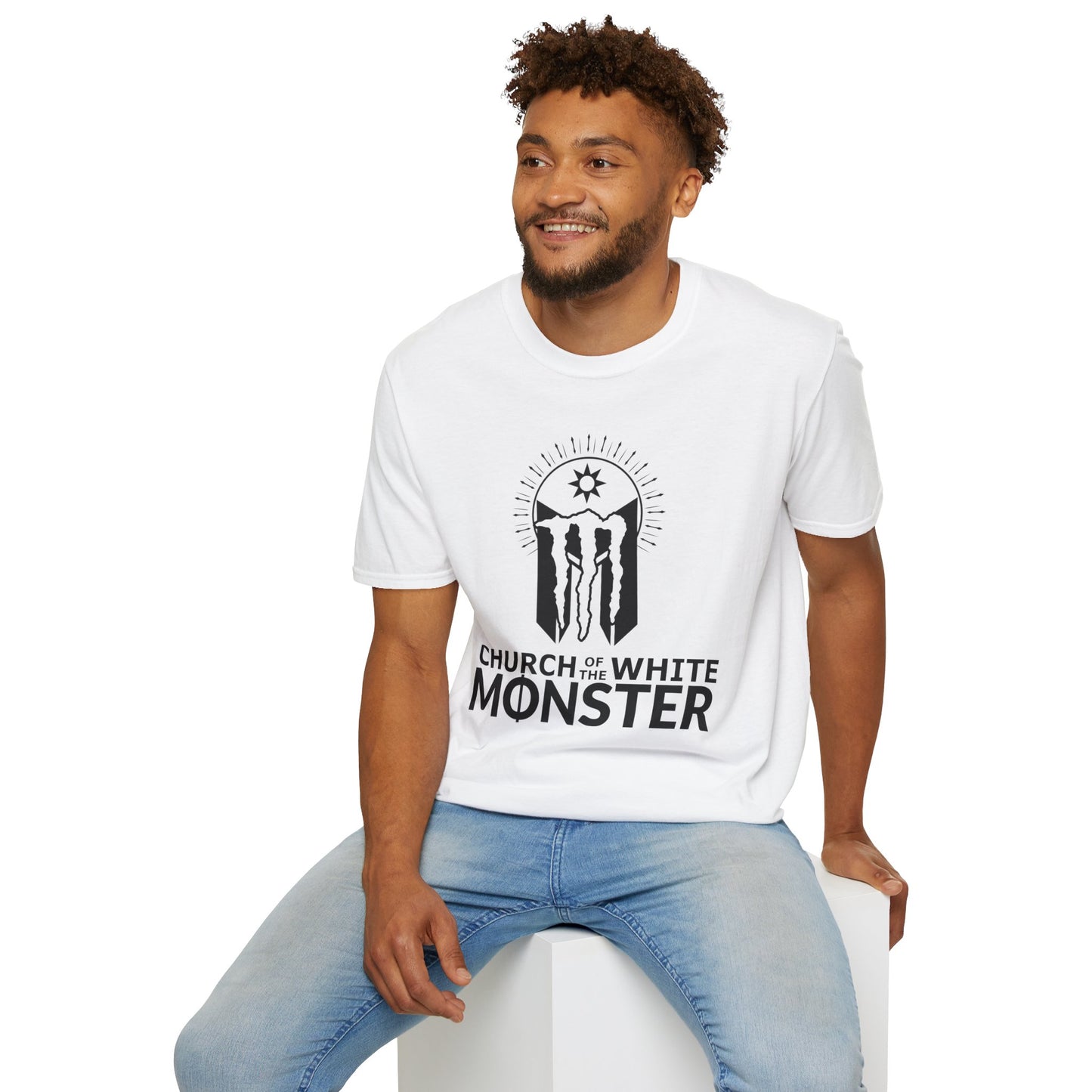 "Church of the White Monster" Unisex Softstyle T-Shirt